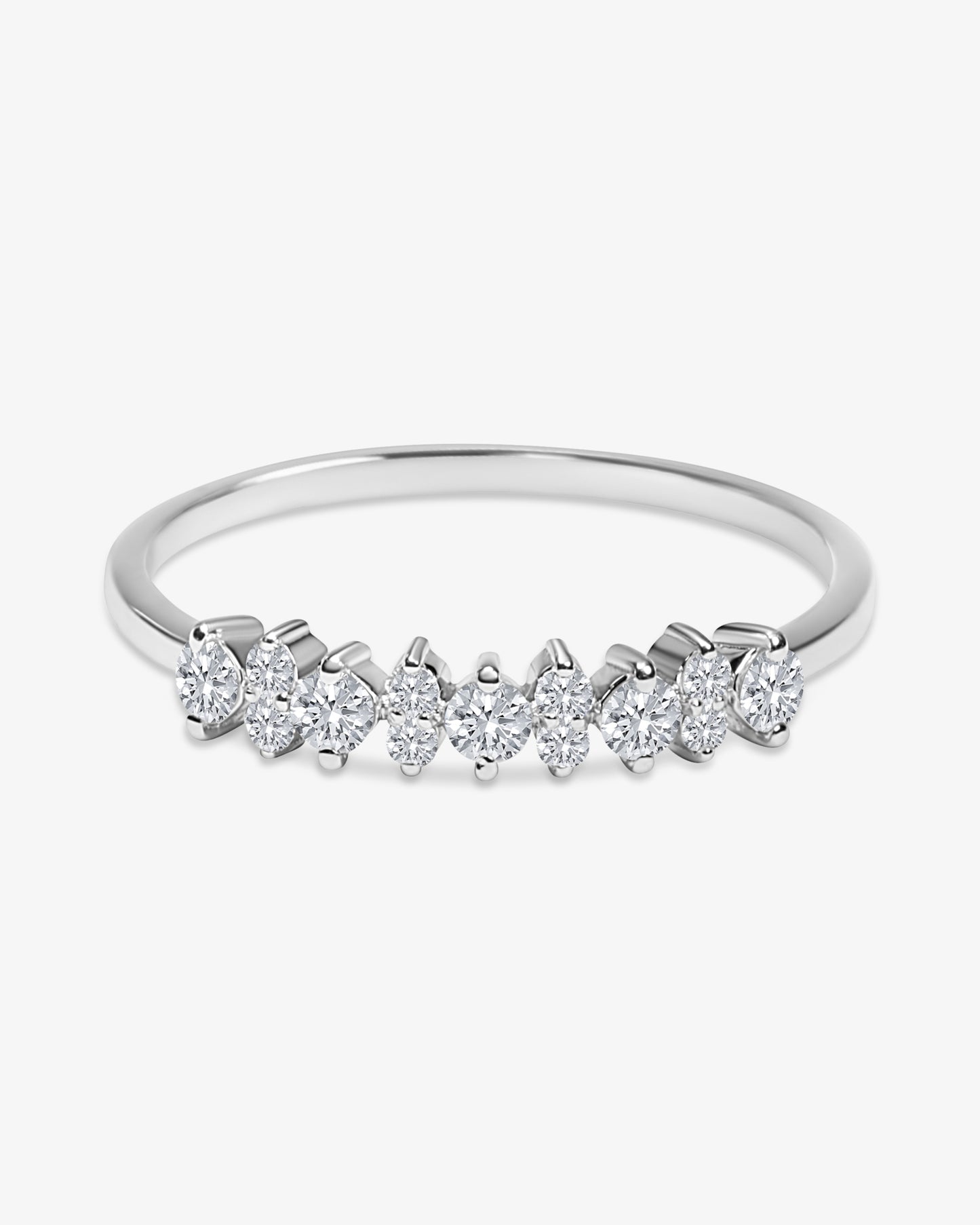 Mixed Rounds Diamond Ring