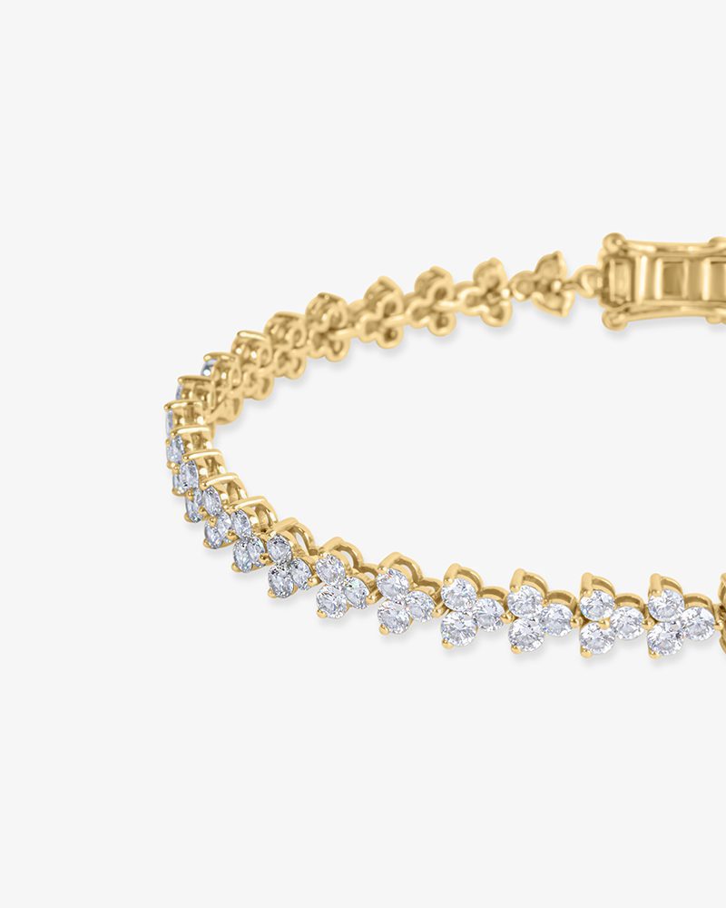 Clover Leaf Diamond Tennis Bracelet