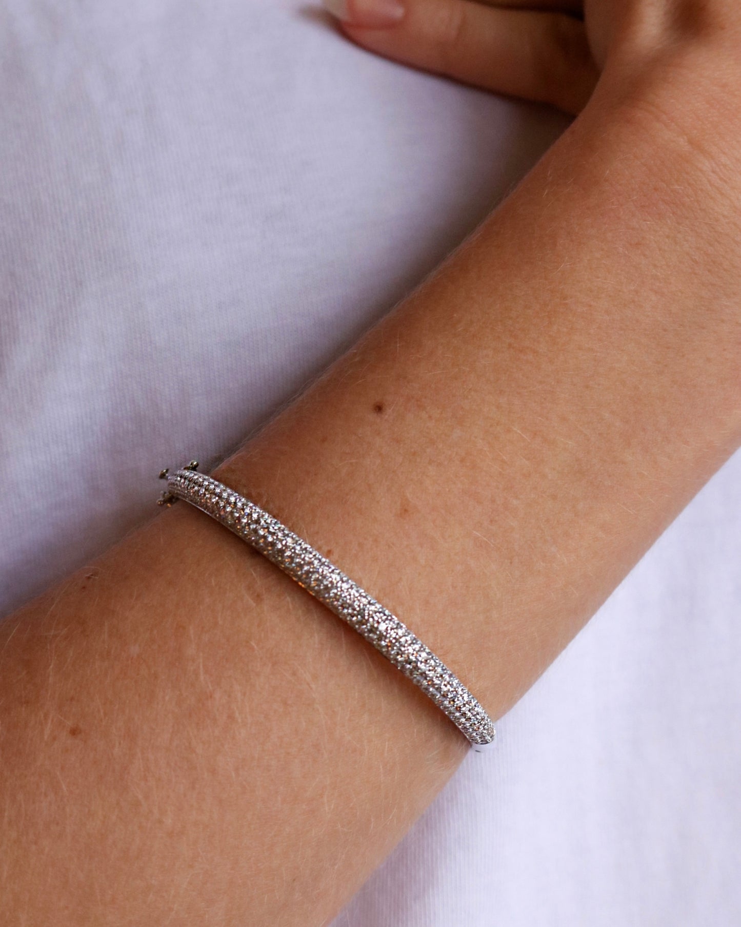 Pavé Diamond Dome Bangle