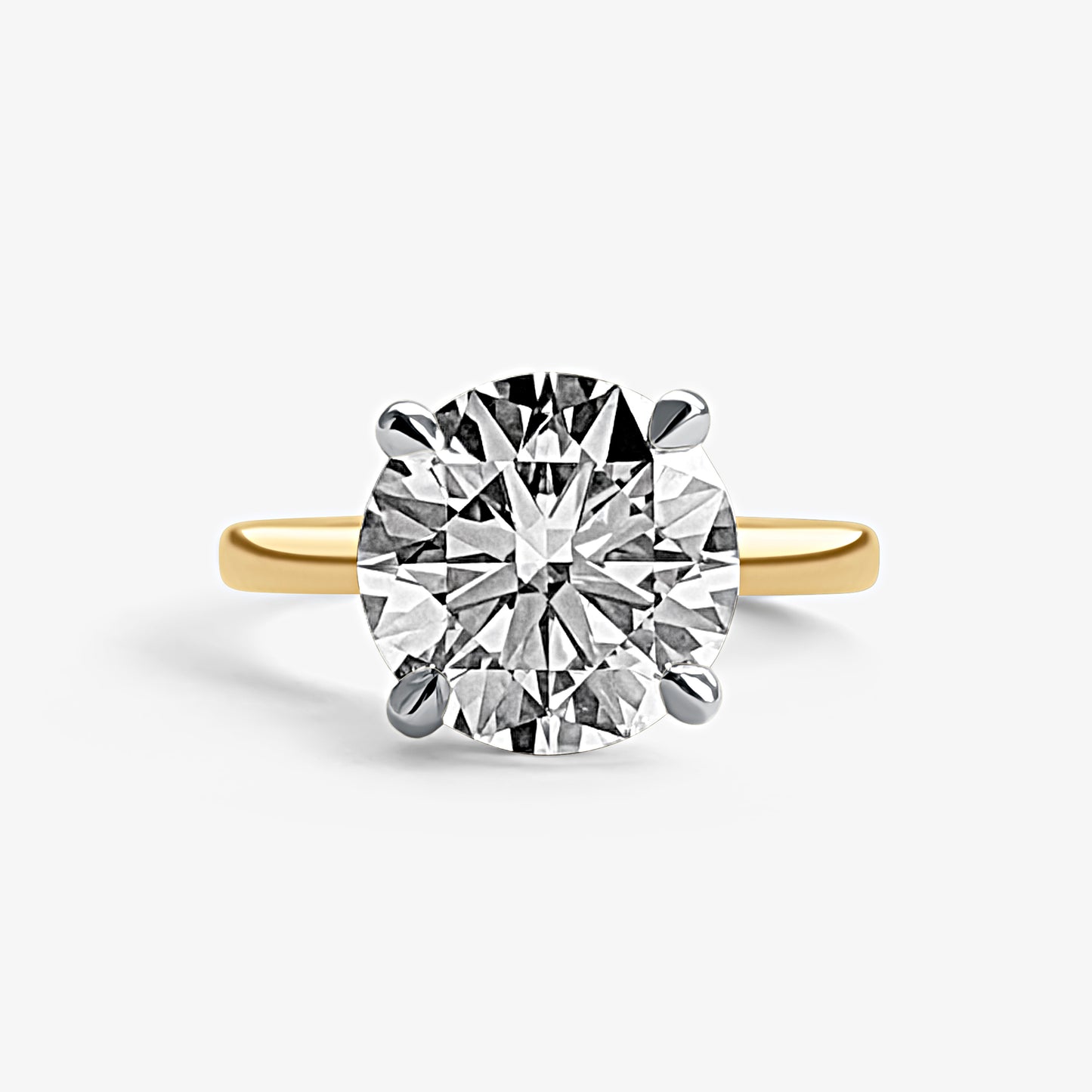 Round Brilliant Solitaire Engagement Ring (3.5ct)