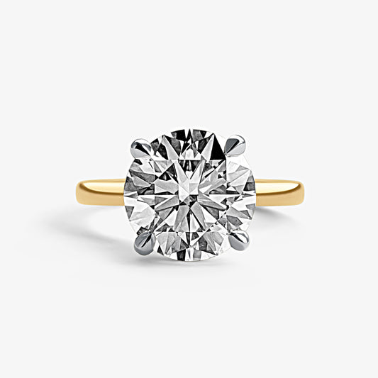 Round Brilliant Solitaire Engagement Ring (3.5ct)