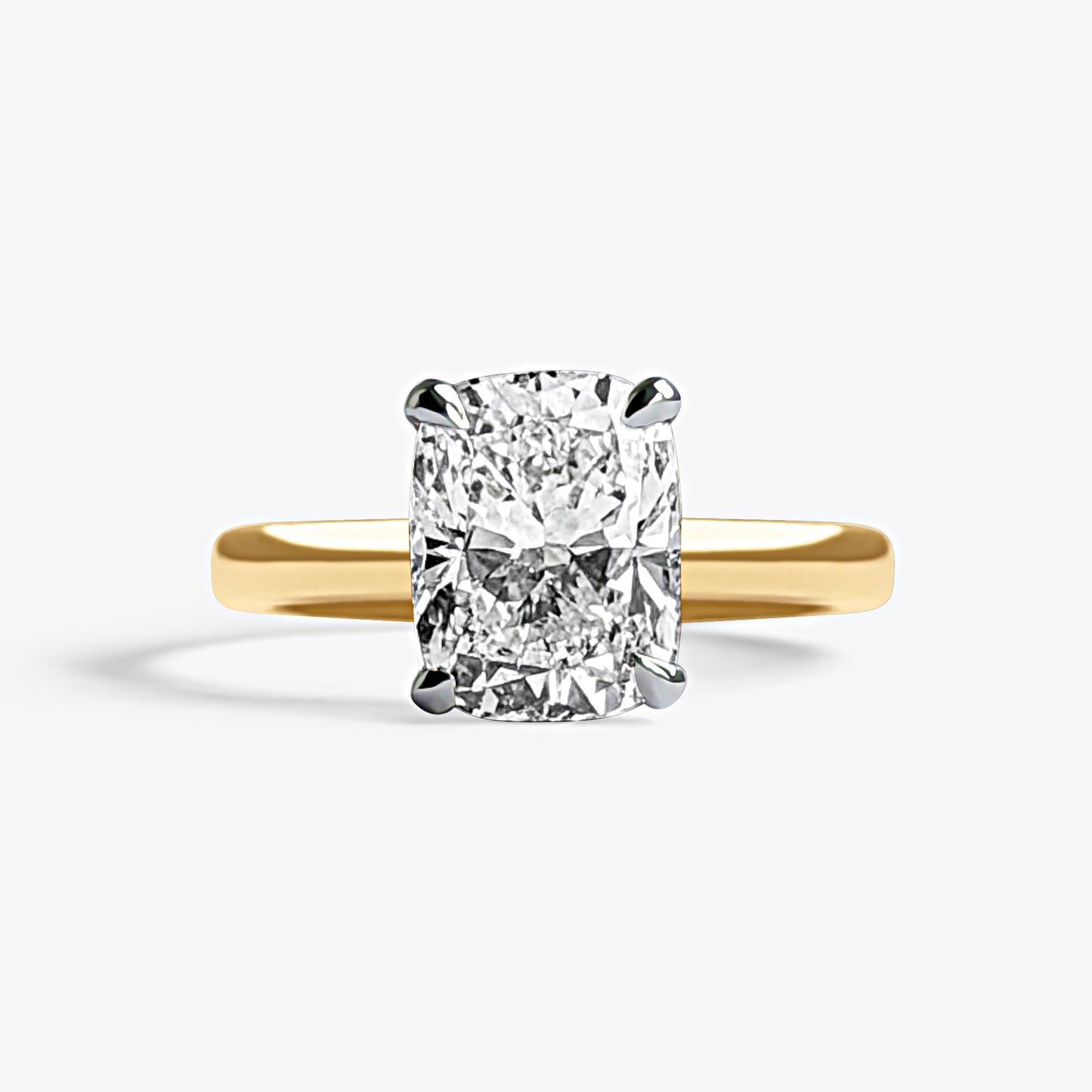 Cushion Solitaire Engagement Ring