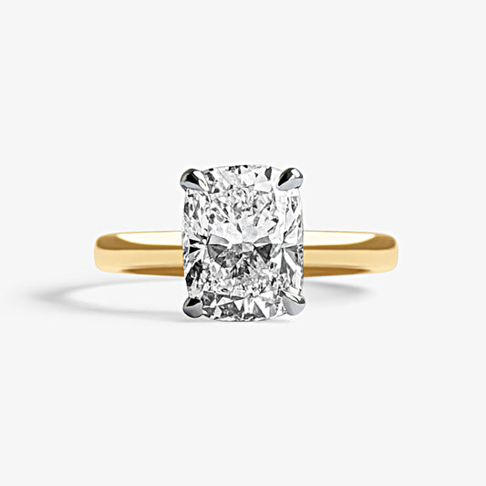 Cushion Solitaire Engagement Ring