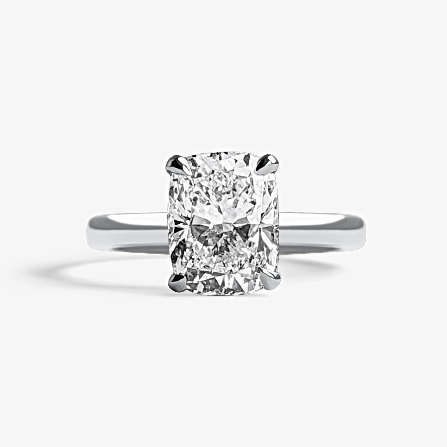 Cushion Solitaire Engagement Ring