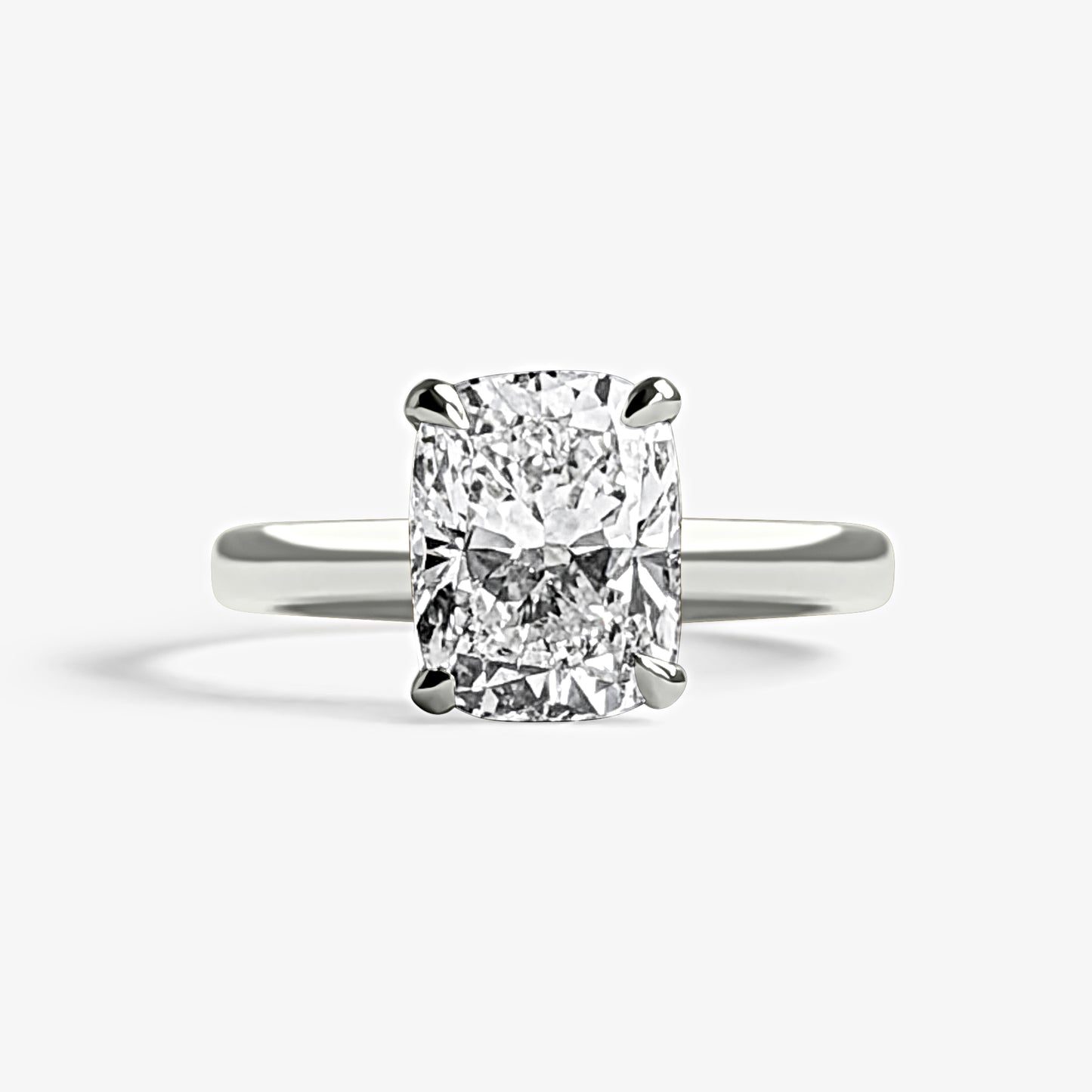 Cushion Solitaire Engagement Ring