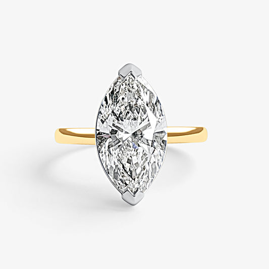 Marquise Solitaire Engagement Ring