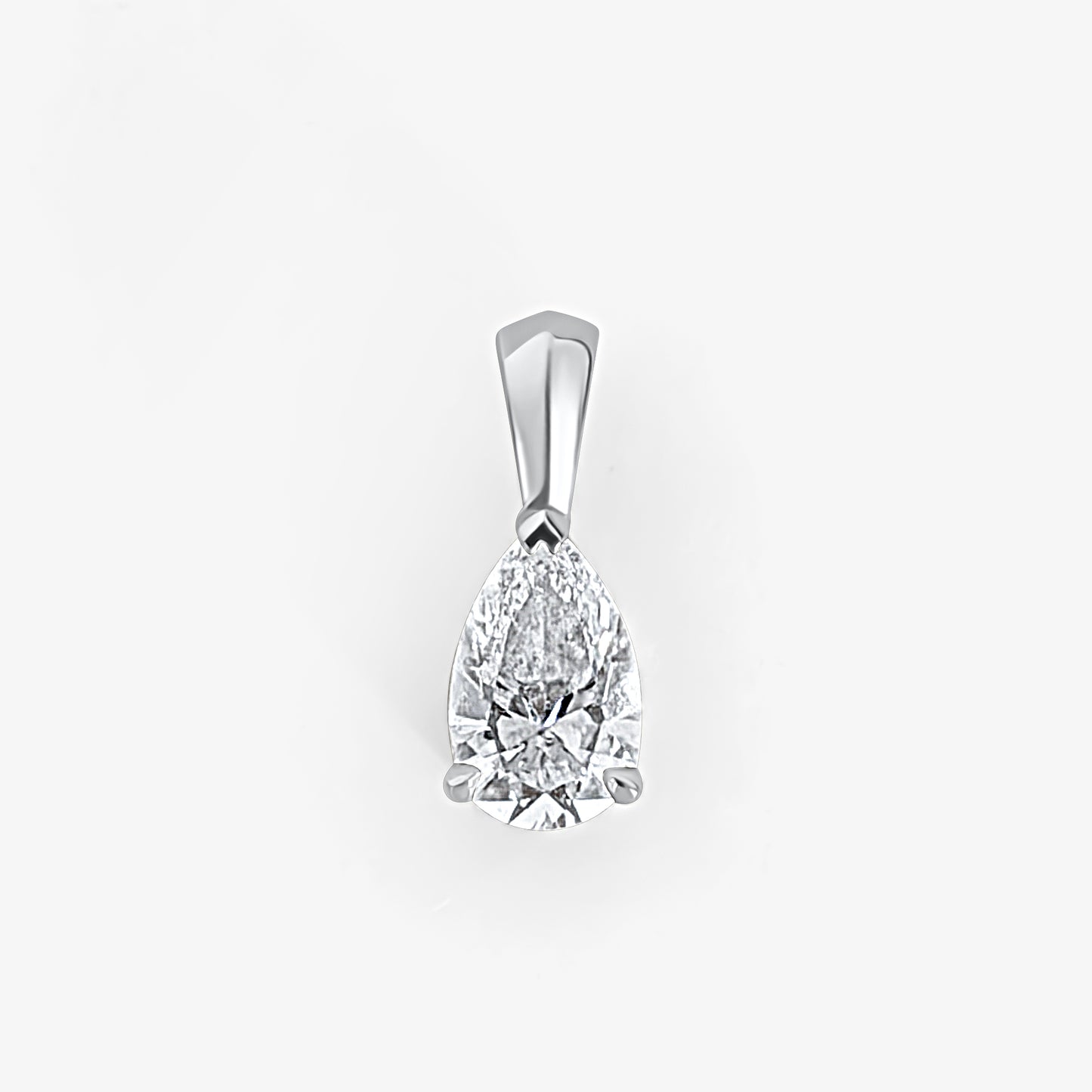 Pear Cut Solitaire Pendant