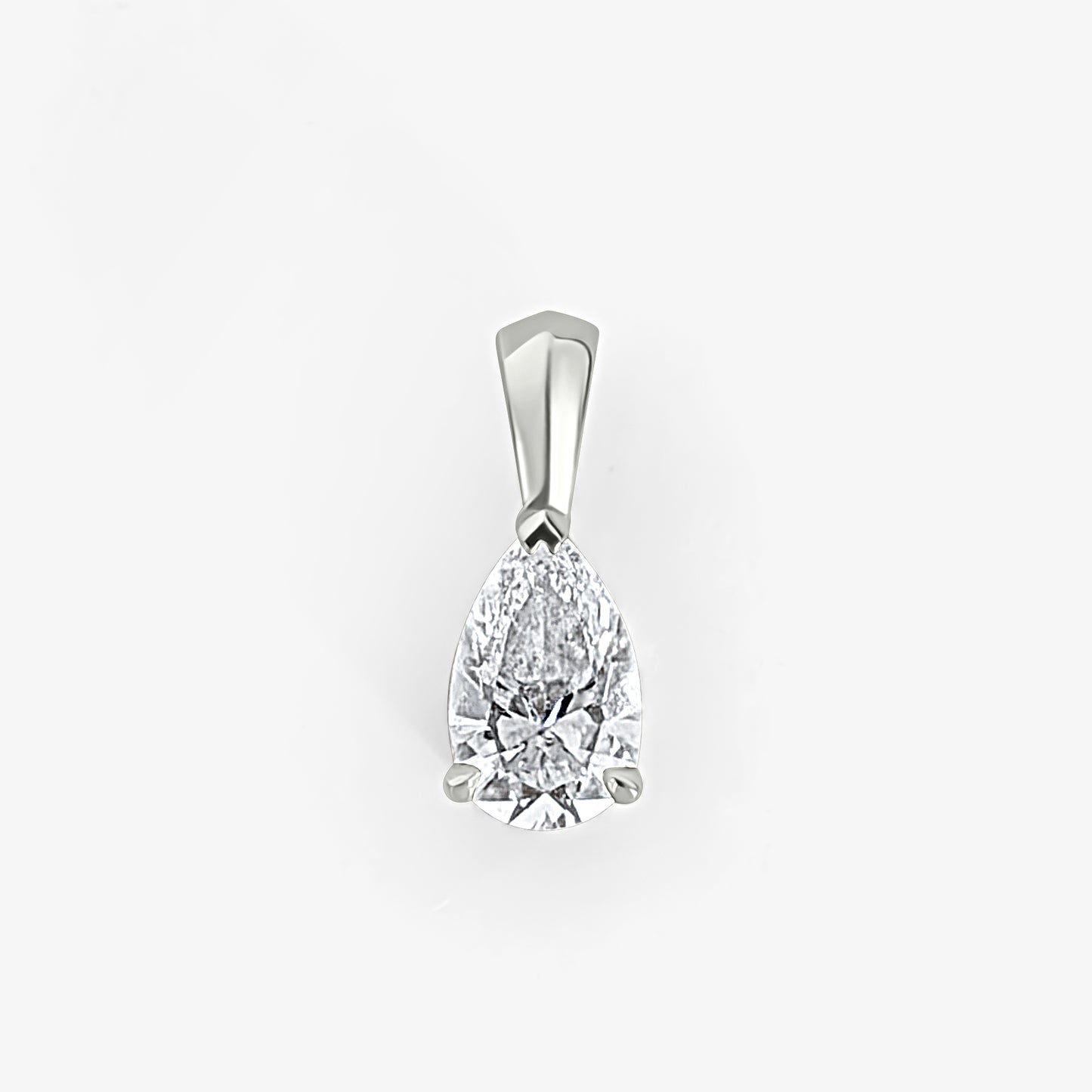 Pear Cut Solitaire Pendant