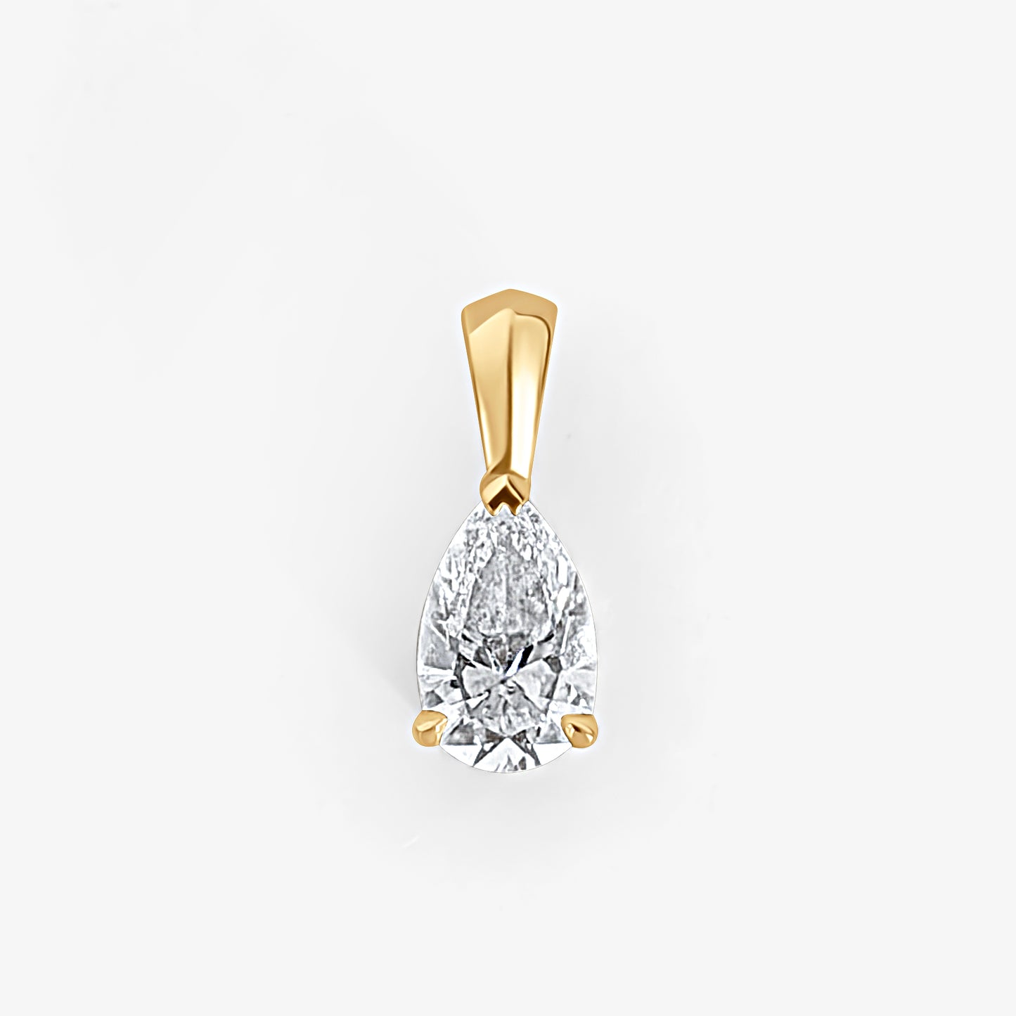 Pear Cut Solitaire Pendant