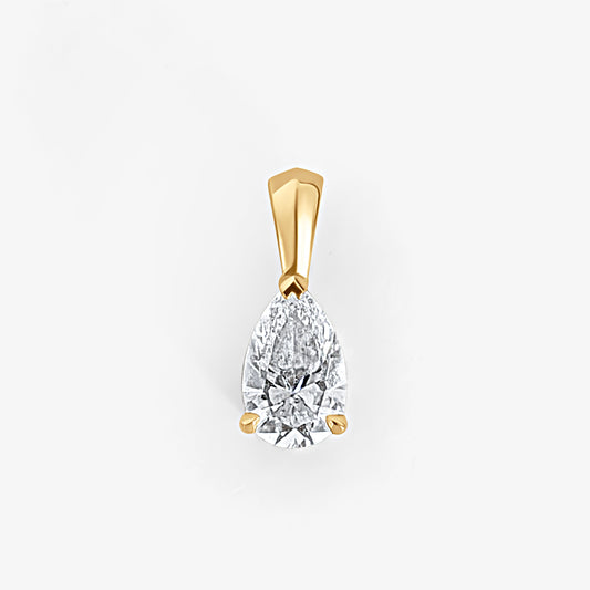 Pear Cut Solitaire Pendant