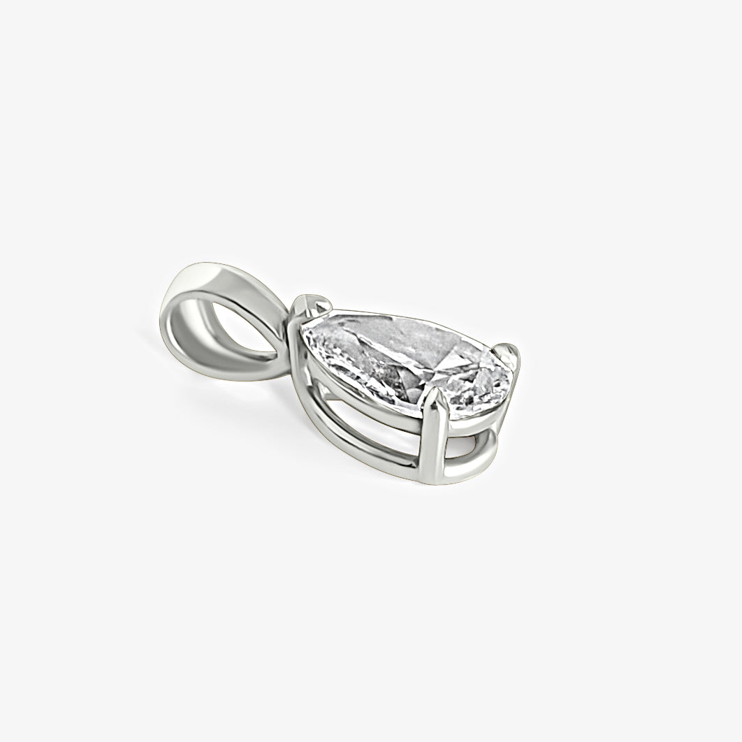 Pear Cut Solitaire Pendant