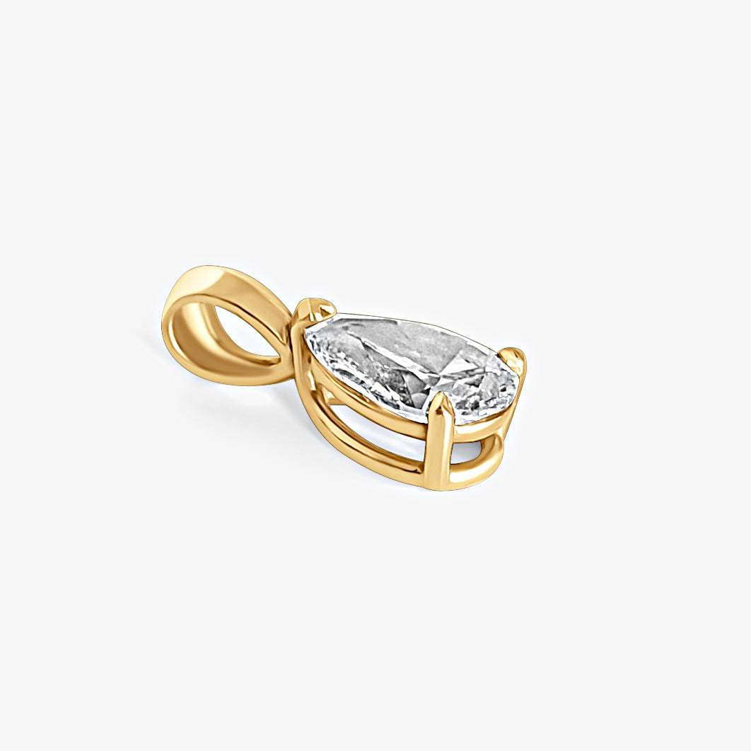 Pear Cut Solitaire Pendant