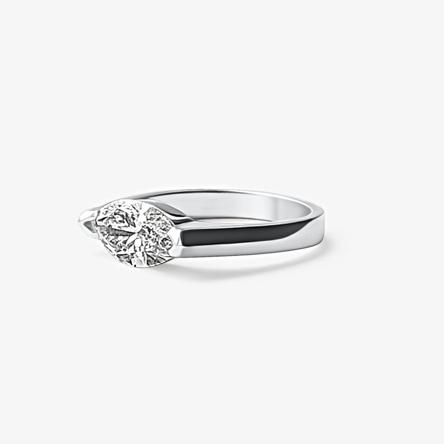 East-West Marquise Pinky Ring