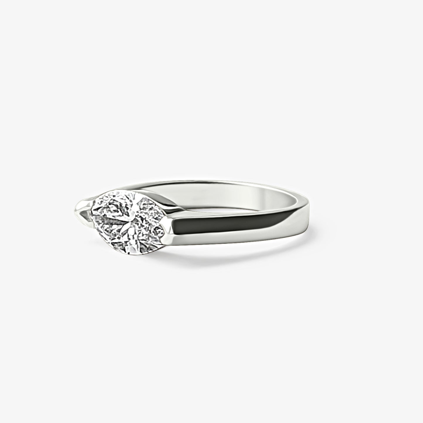 East-West Marquise Pinky Ring