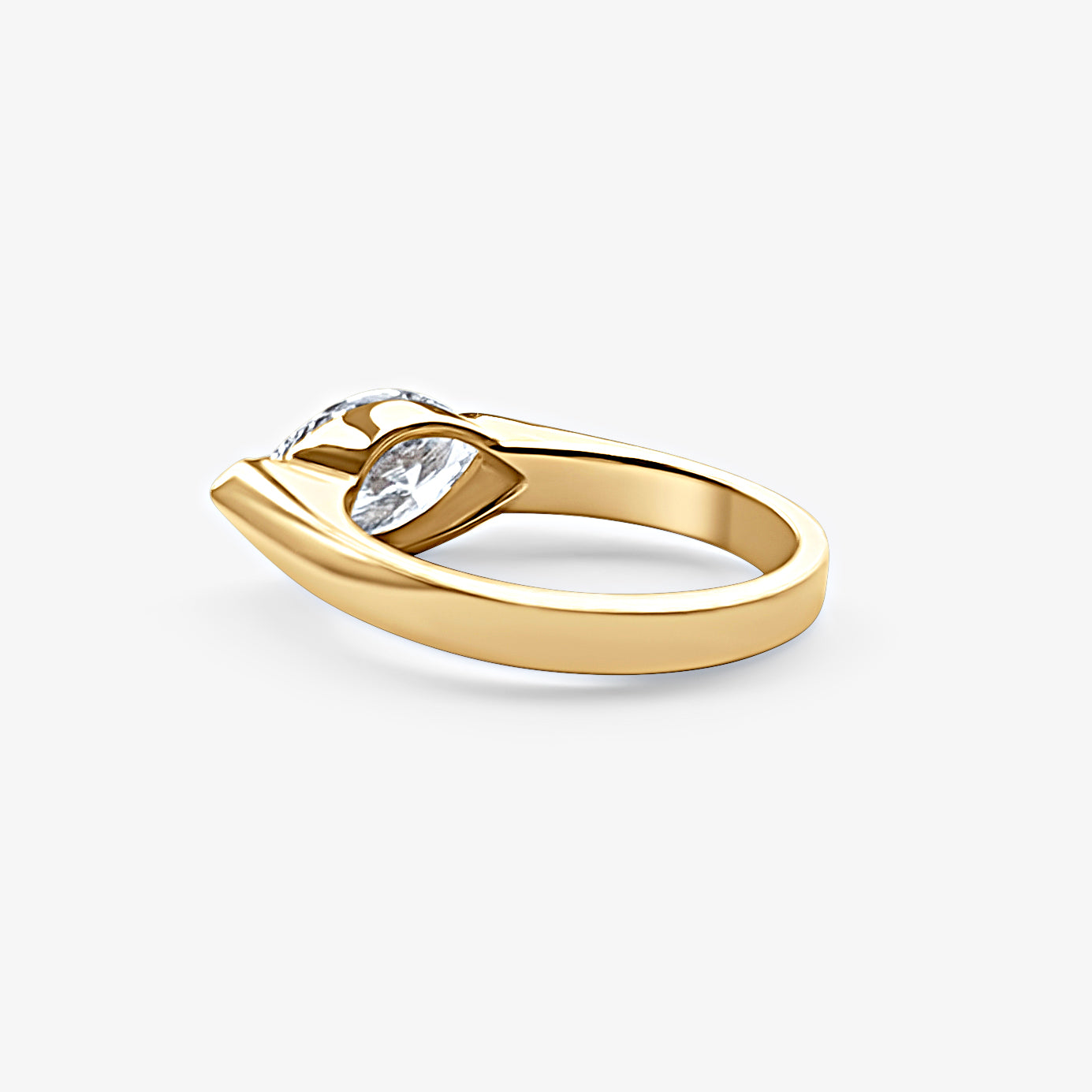 East-West Marquise Pinky Ring