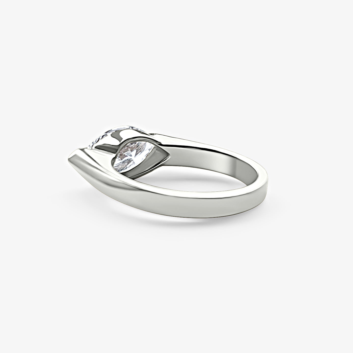 East-West Marquise Pinky Ring