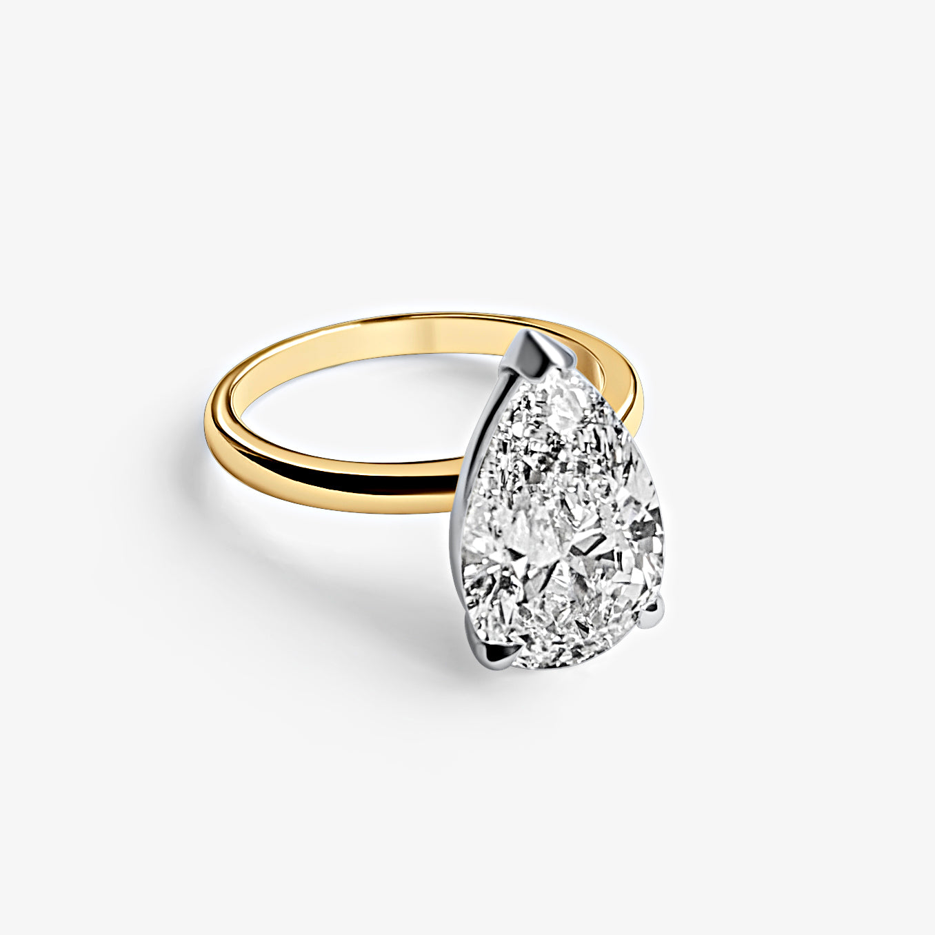 Pear Solitaire Engagement Ring