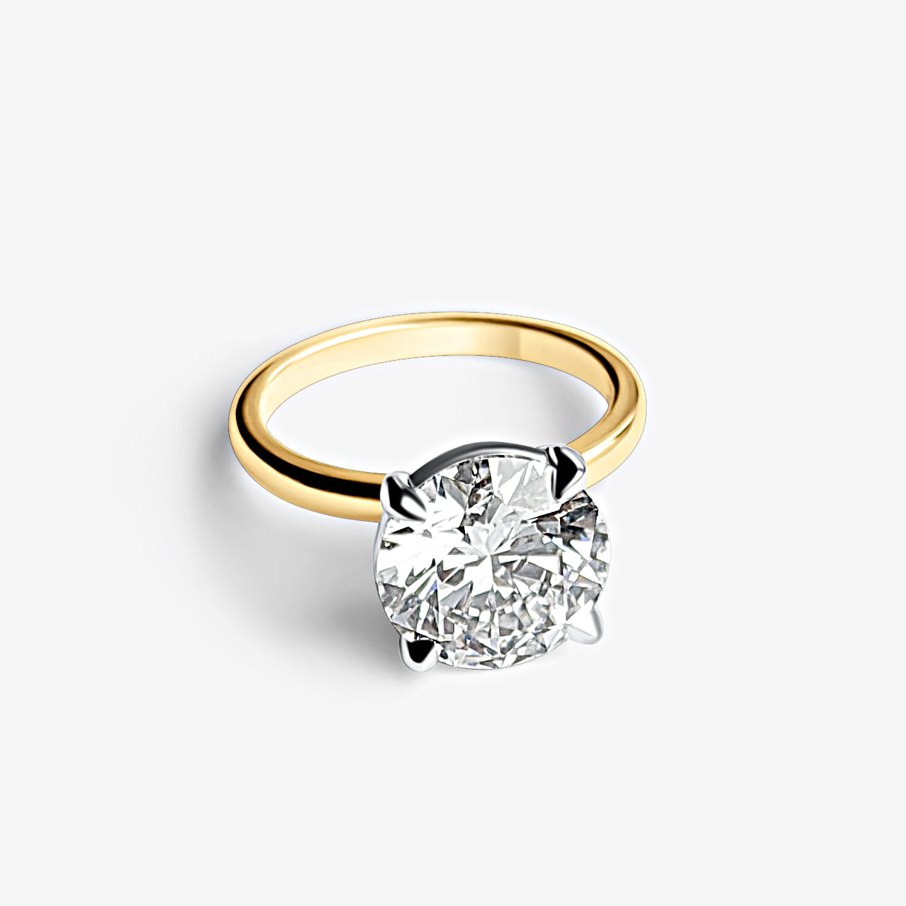 Round Brilliant Solitaire Engagement Ring (3.5ct)