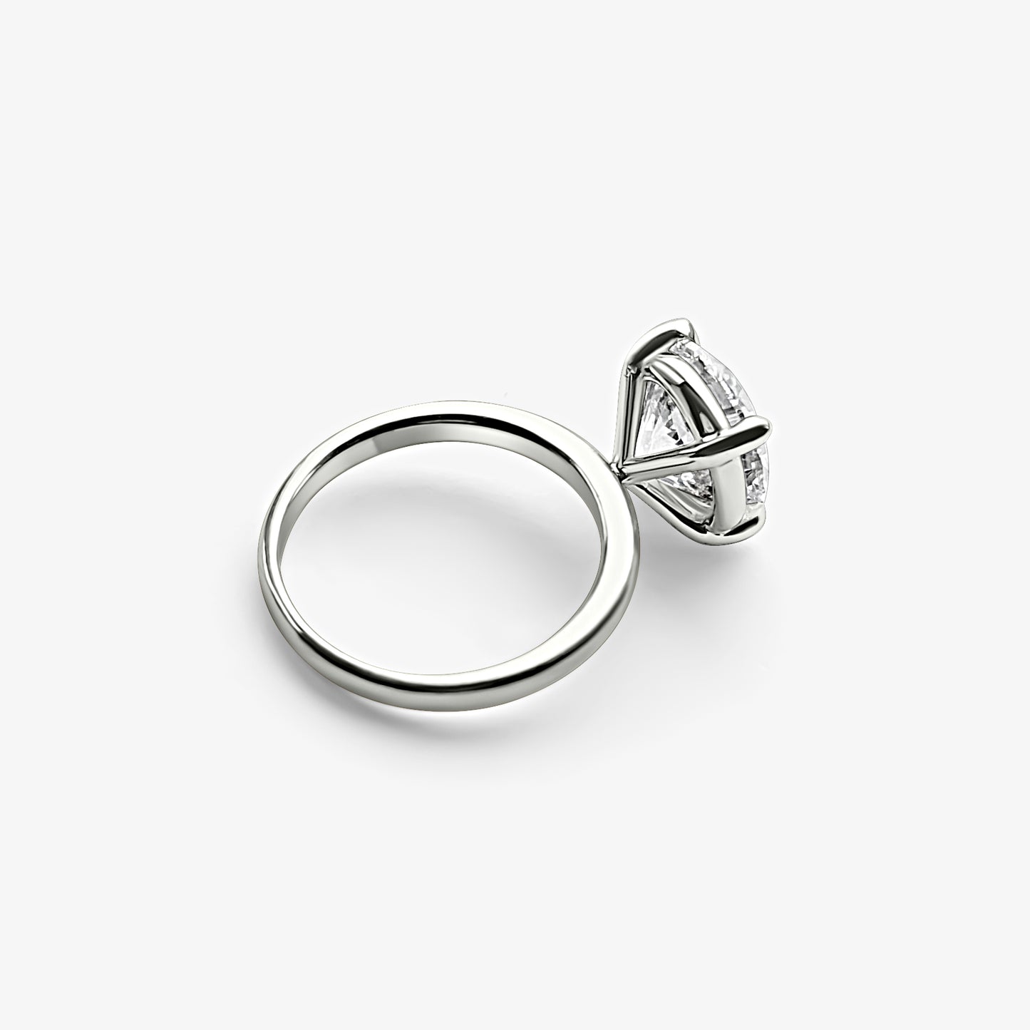 Round Brilliant Solitaire Engagement Ring (3.5ct)