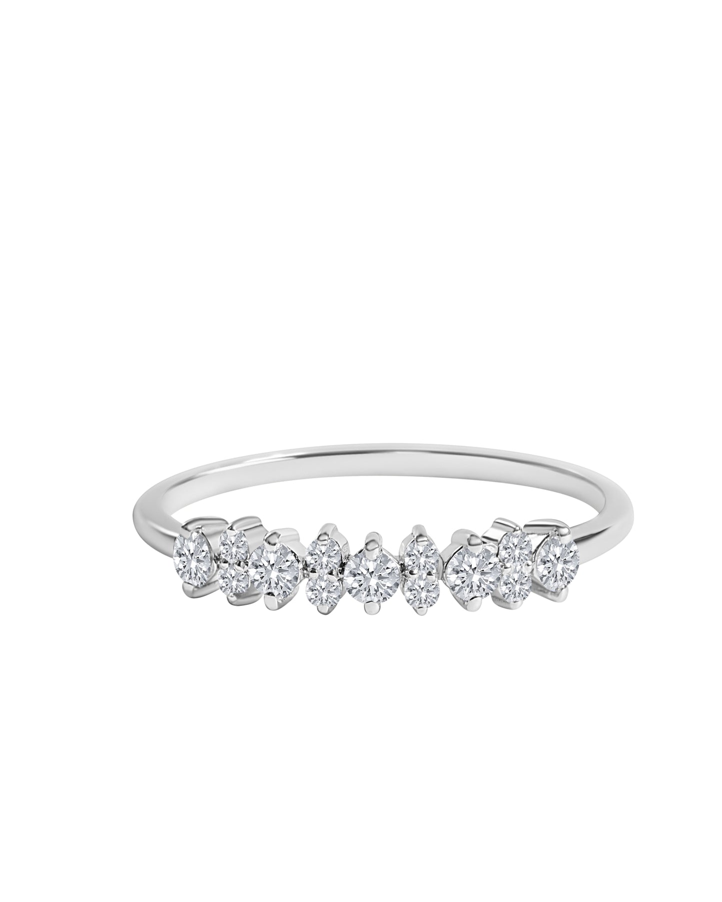 Mixed Rounds Diamond Ring