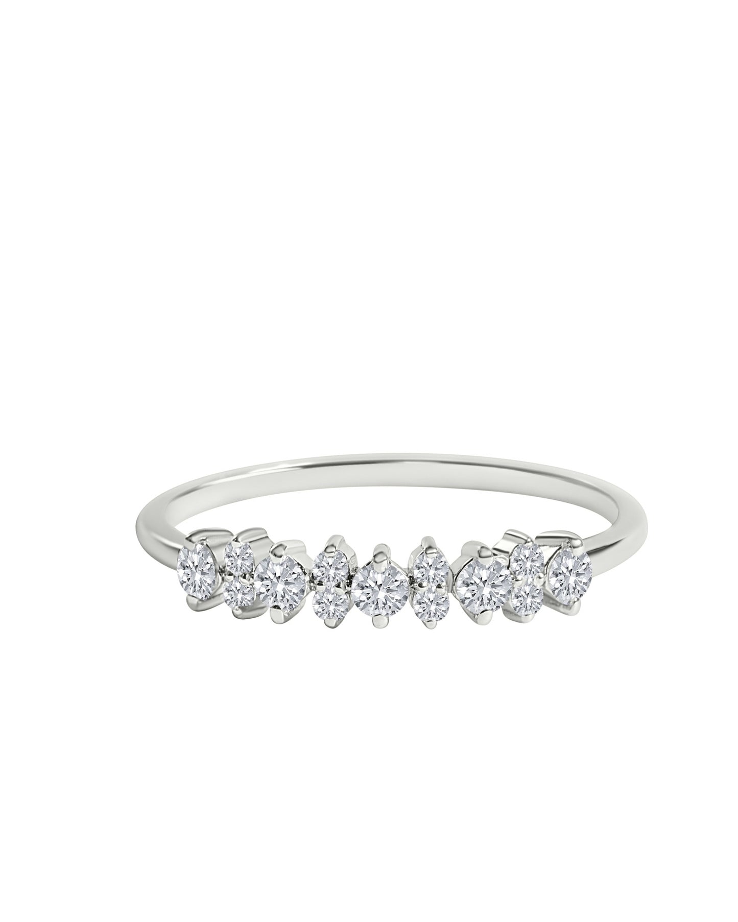 Mixed Rounds Diamond Ring
