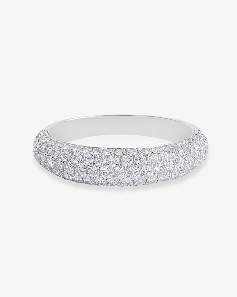 Pavé Dome Diamond Ring