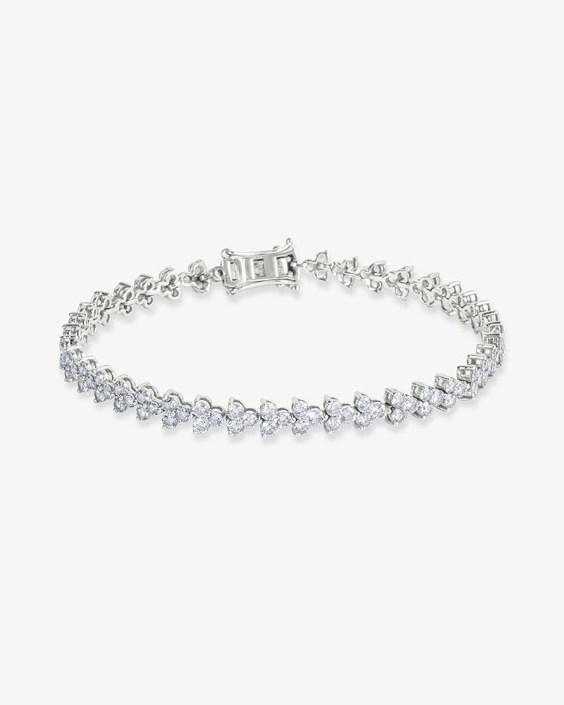 Clover Leaf Diamond Tennis Bracelet