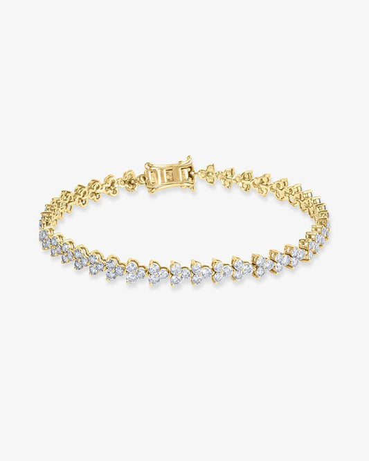 Clover Leaf Diamond Tennis Bracelet