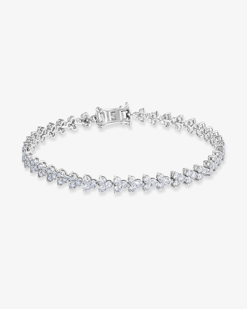Clover Leaf Diamond Tennis Bracelet