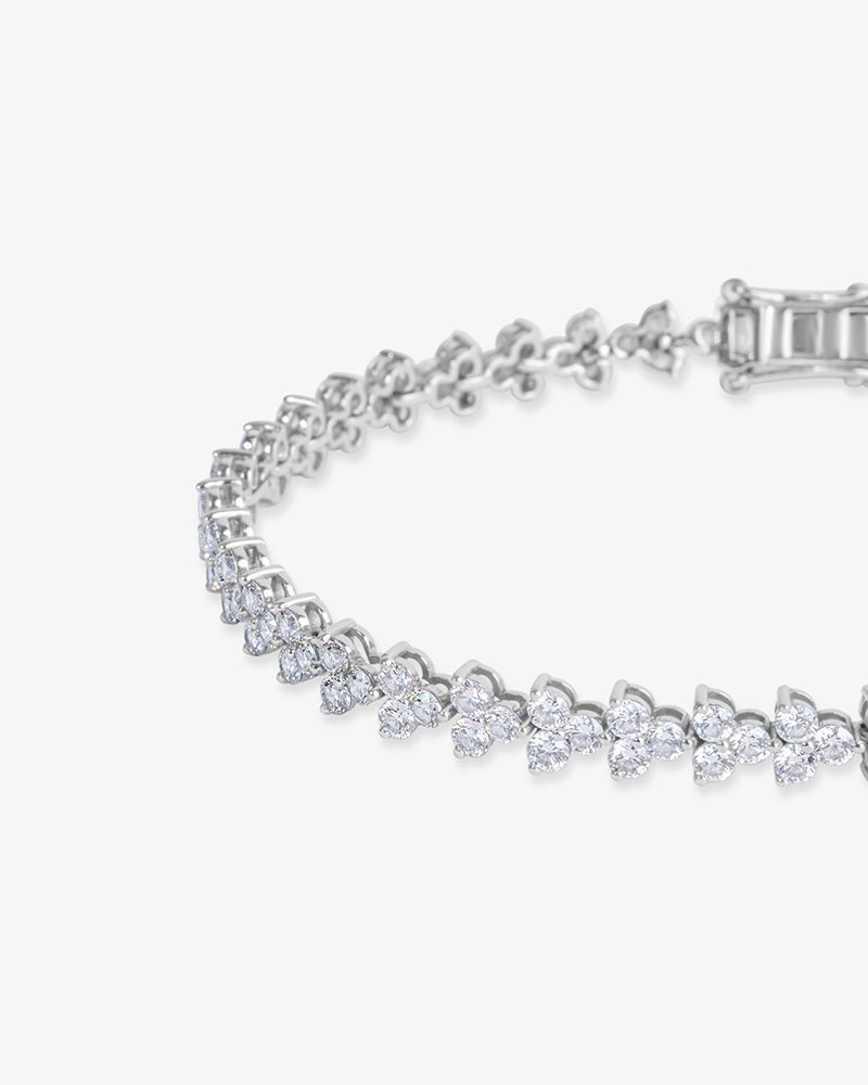 Clover Leaf Diamond Tennis Bracelet