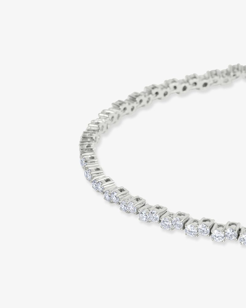 Step Diamond Tennis Bracelet