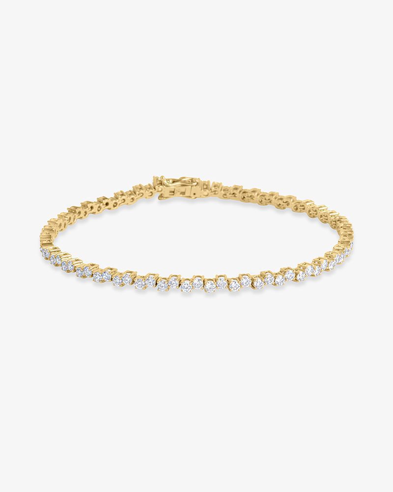 Step Diamond Tennis Bracelet