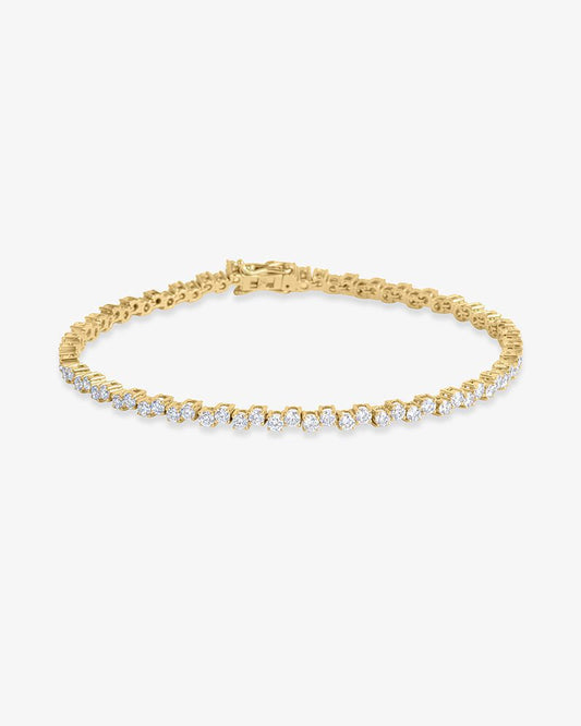 Step Diamond Tennis Bracelet
