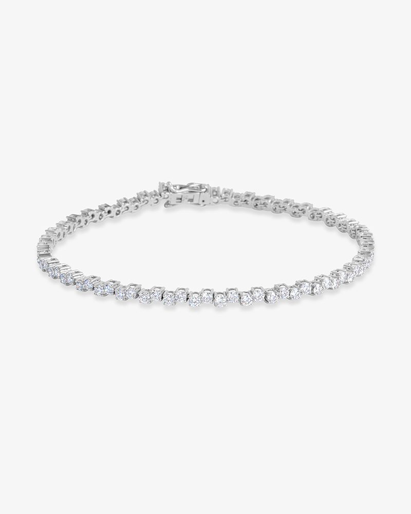 Step Diamond Tennis Bracelet