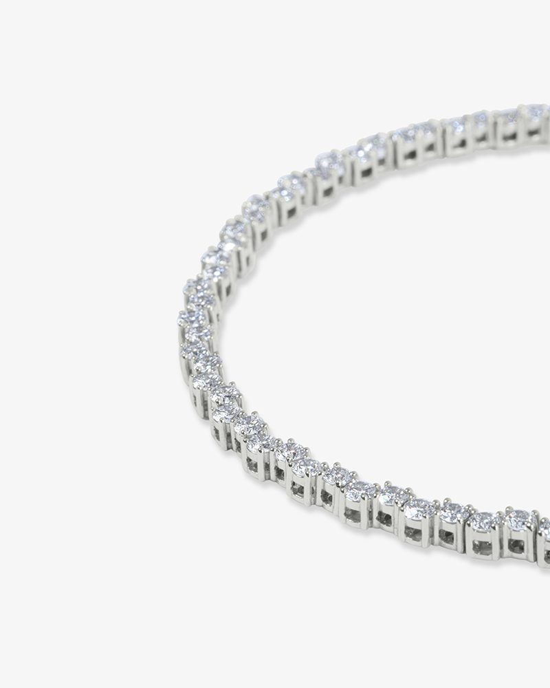Step Diamond Tennis Bracelet