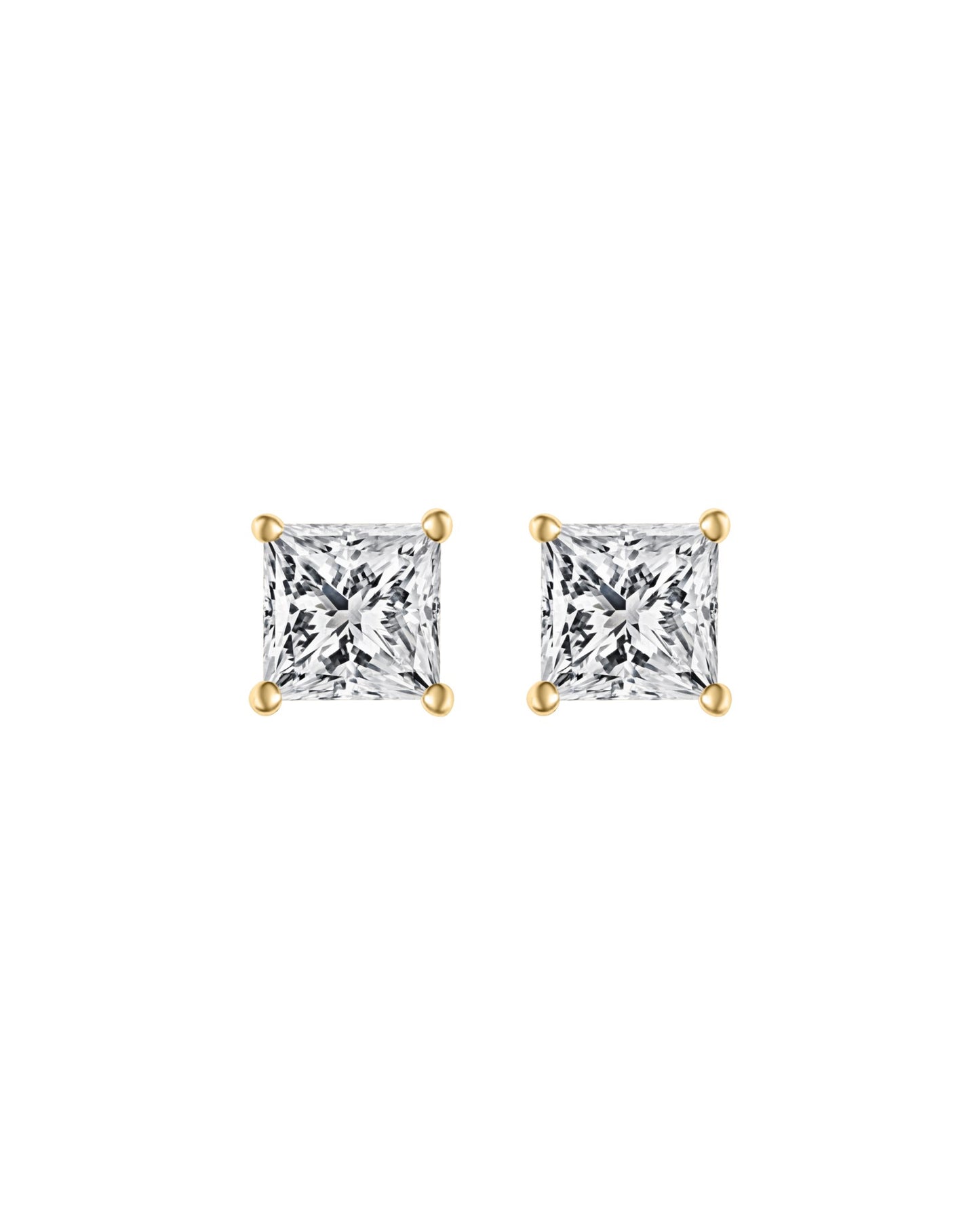 Princess Diamond Studs