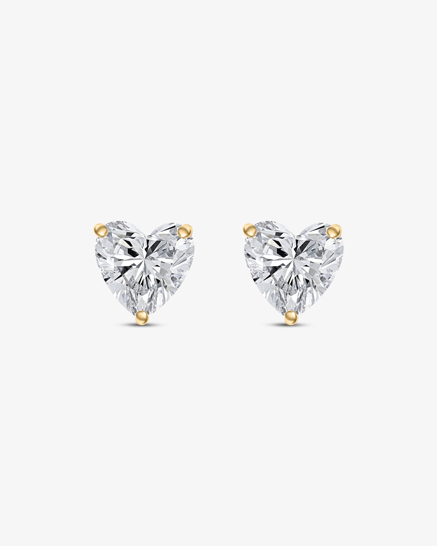 Heart Diamond Studs