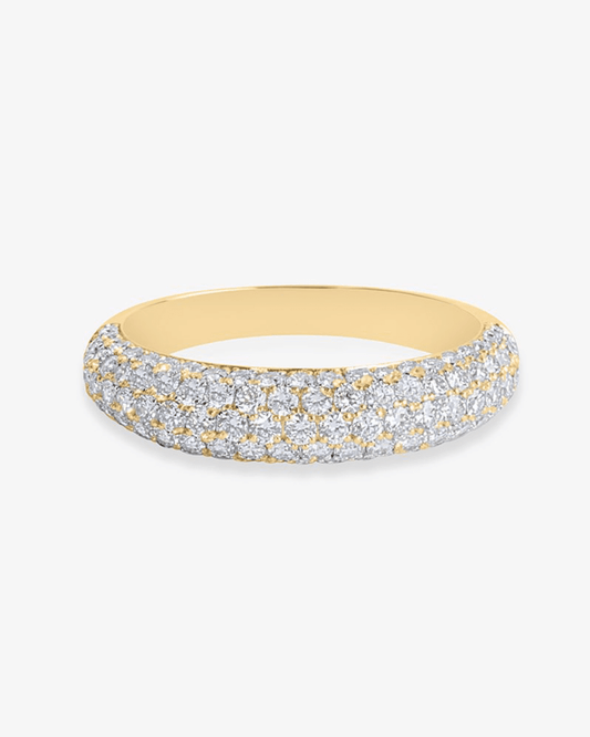 Pavé Dome Diamond Ring